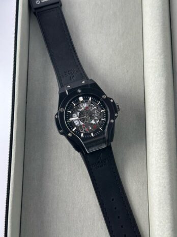 Hublot Swiss Black Rubber Strap Watch
