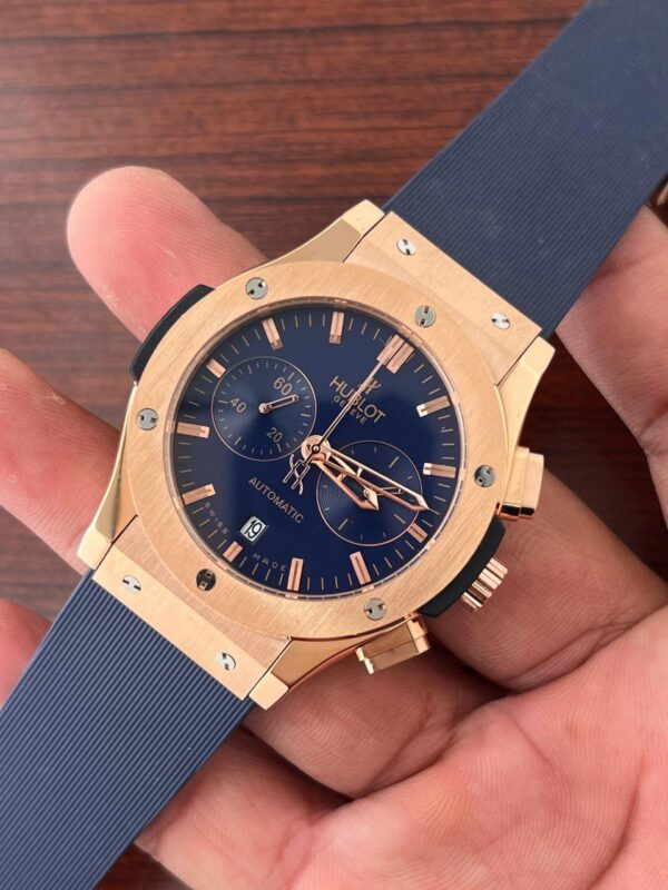 Hublot Swiss Tan Rubber Strap Watch