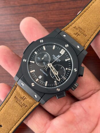 Hublot Swiss Tan Rubber Strap Watch
