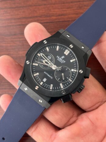 Hublot Swiss Blue Rubber Strap Watch
