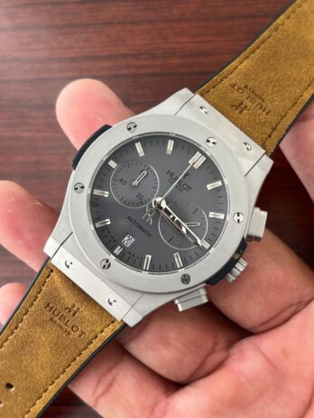 Hublot Swiss Tan Rubber Strap Watch