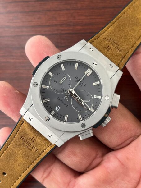 Hublot Swiss Tan Rubber Strap Watch