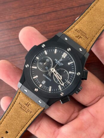 Hublot Swiss Tan Rubber Strap Watch