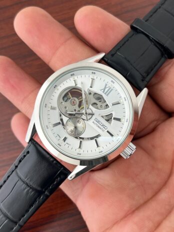 Seiko Blue Leather Automatic Watch