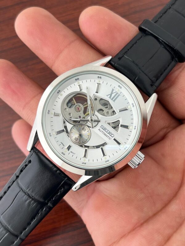 Seiko Blue Leather Automatic Watch