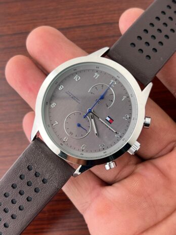 Tommy Hilfiger Brown Leather Strap Watch