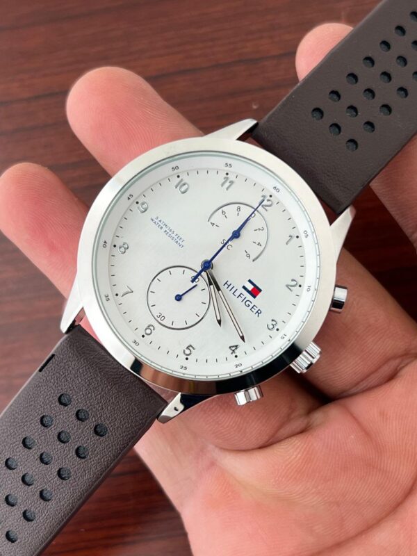 Tommy Hilfiger Brown Leather Strap Watch