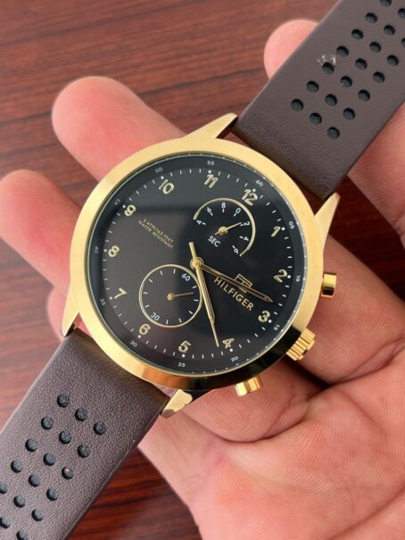 Tommy Hilfiger Brown Leather Strap Watch