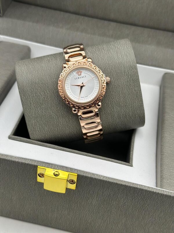 Versace Rose Gold Fancy Watch For Her