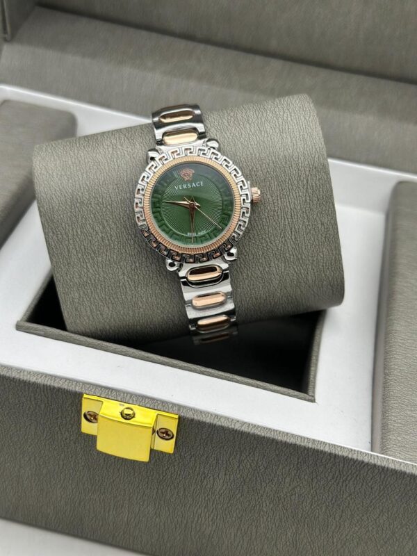 Versace Dual Tone Fancy Watch For Her