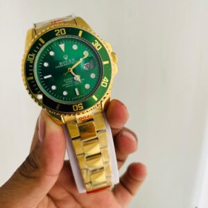 Rolex Swiss Submariner Golden Automatic Watch 11