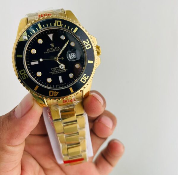 Rolex Swiss Submariner Golden Automatic Watch 10